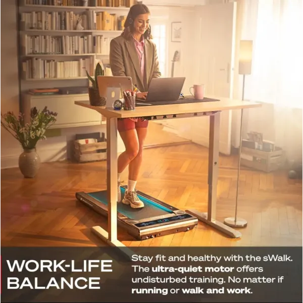 Walking Pad Treadmill Under Desk with Remote Control - 300 lbs Maximum Weight Capacity