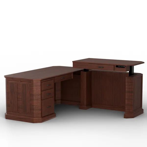 Fifth Avenue L Desk with Adjustable Return