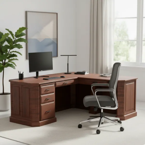 Fifth Avenue L Desk with Adjustable Return