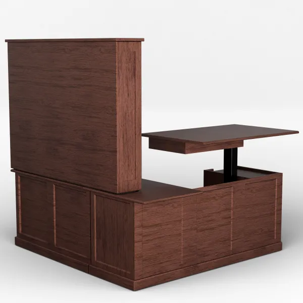 Urban Executive L-Desk with Adjustable Return