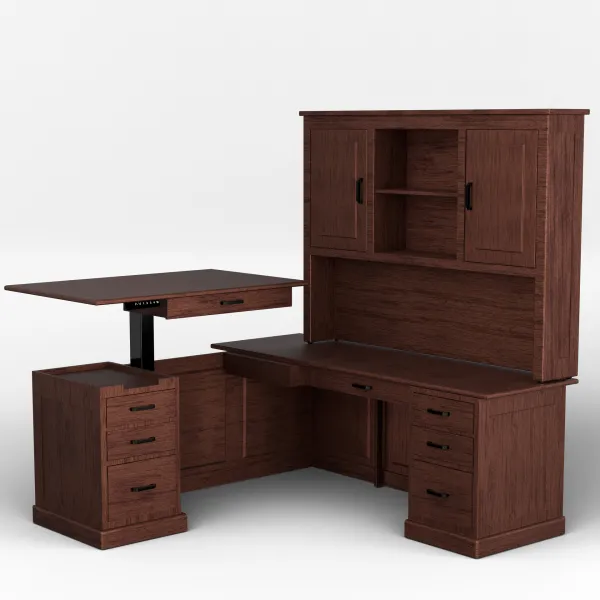 Urban Executive L-Desk with Adjustable Return
