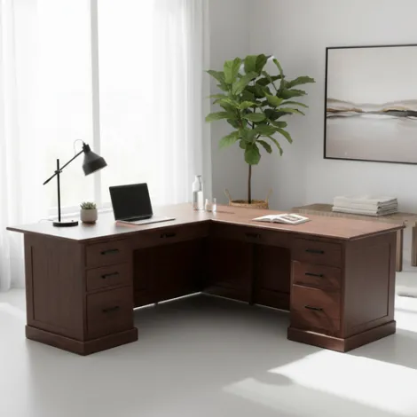 Urban Executive L-Desk with Adjustable Return