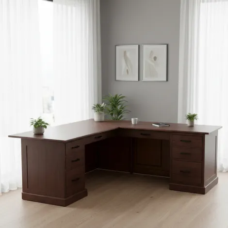Urban Executive L-Desk with Adjustable Return