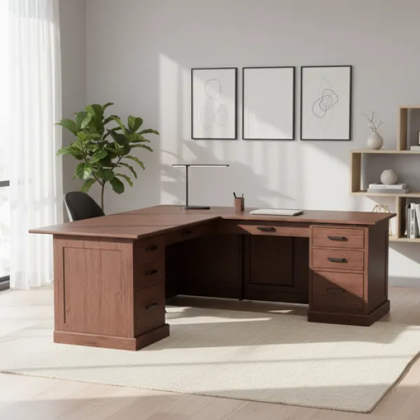 Urban Executive L-Desk with Adjustable Return
