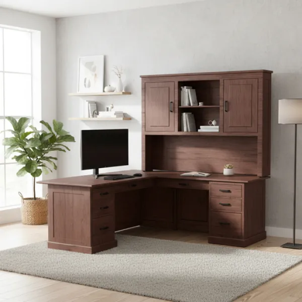 Urban Executive L-Desk with Adjustable Return