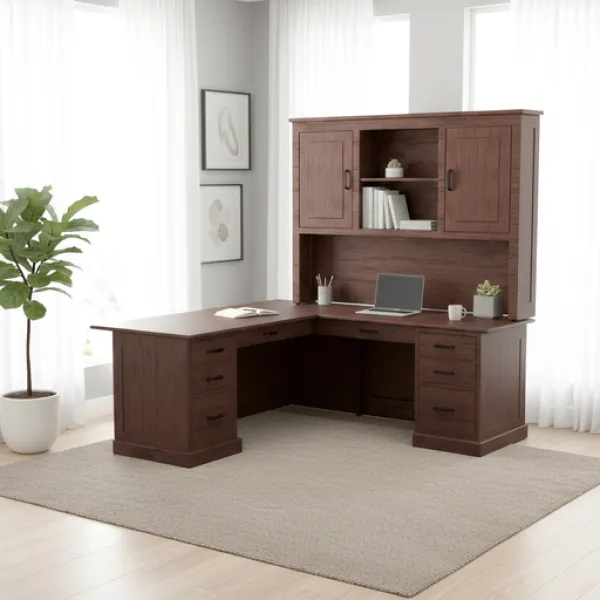 Urban Executive L-Desk with Adjustable Return