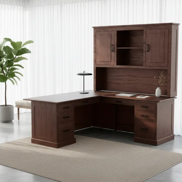 Urban Executive L-Desk with Adjustable Return