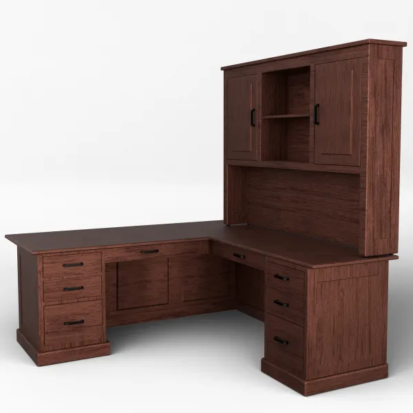 Urban Executive L-Desk with Adjustable Return