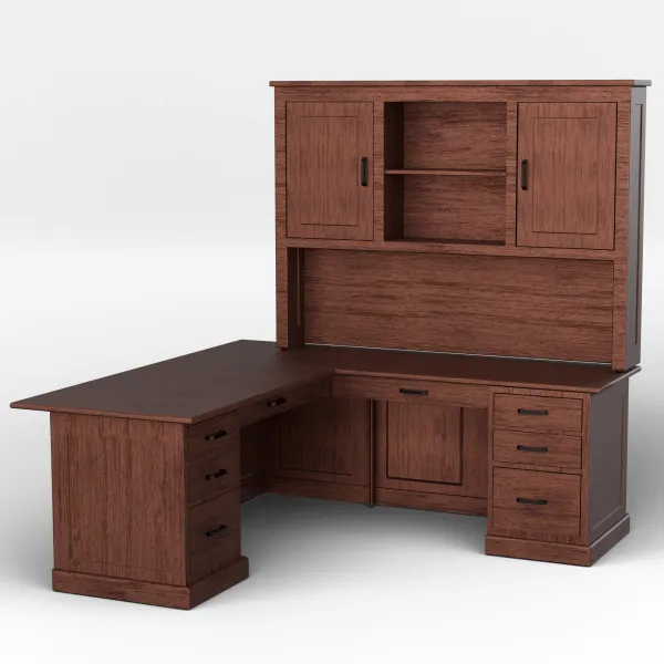 Urban Executive L-Desk with Adjustable Return