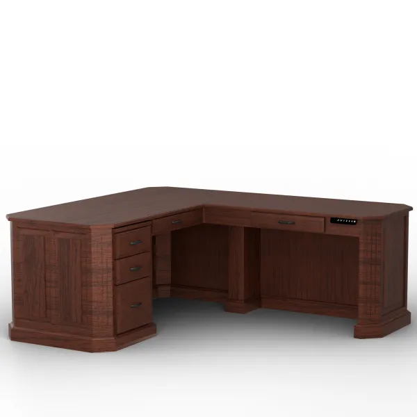 Urban L Desk with Adjustable Return