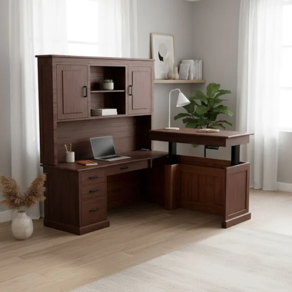 Urban L Desk with Adjustable Return