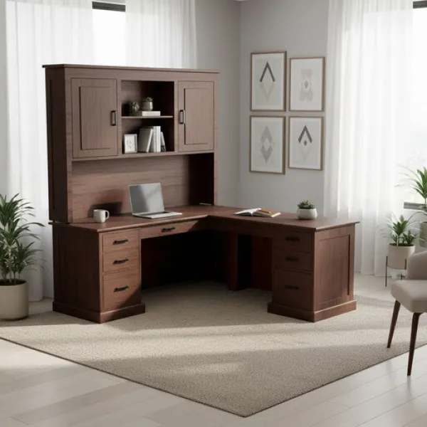 Urban L Desk with Adjustable Return