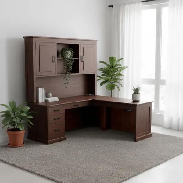 Urban L Desk with Adjustable Return