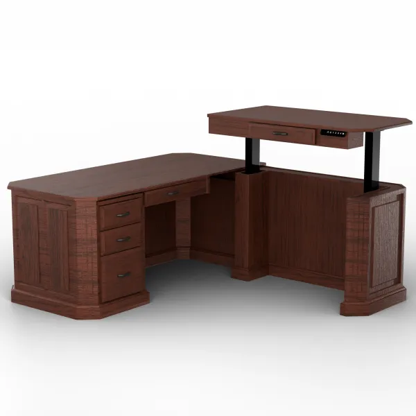 Urban L Desk with Adjustable Return