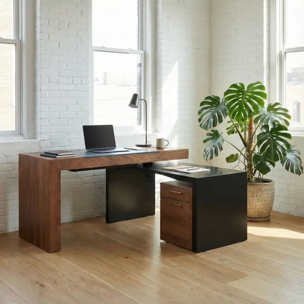 Amish Smart Desk with Adjustable Height Lift Top Amish Smart Desk with Adjustable Height Lift Top