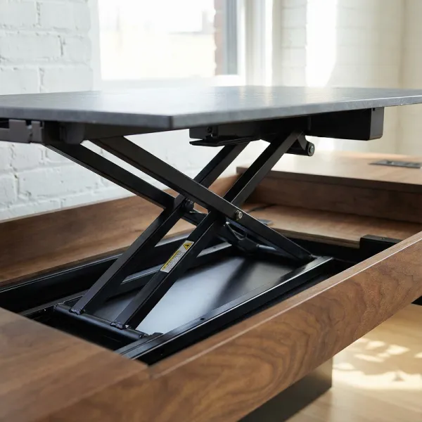 Amish Smart Desk with Adjustable Height Lift Top Amish Smart Desk with Adjustable Height Lift Top