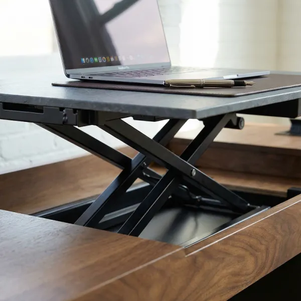 Amish Smart Desk with Adjustable Height Lift Top Amish Smart Desk with Adjustable Height Lift Top