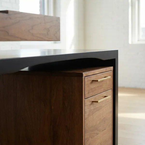 Amish Smart Desk with Adjustable Height Lift Top Amish Smart Desk with Adjustable Height Lift Top