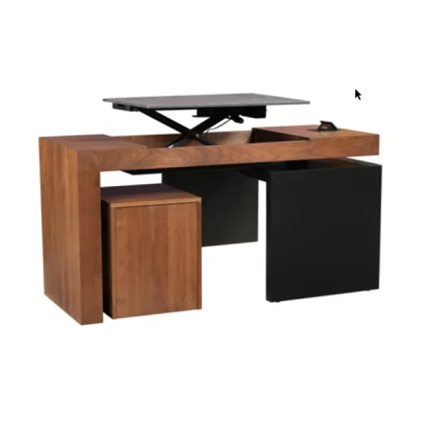 Amish Smart Desk with Adjustable Height Lift Top 