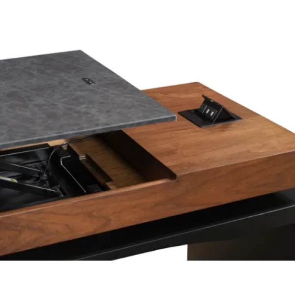 Amish Smart Desk with Adjustable Height Lift Top 