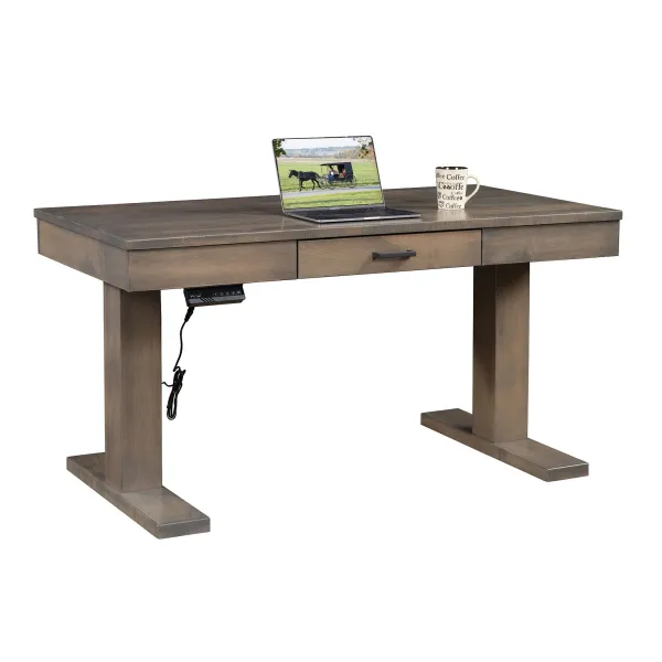 Amish Urbana Classic Hardwood Lift Desk